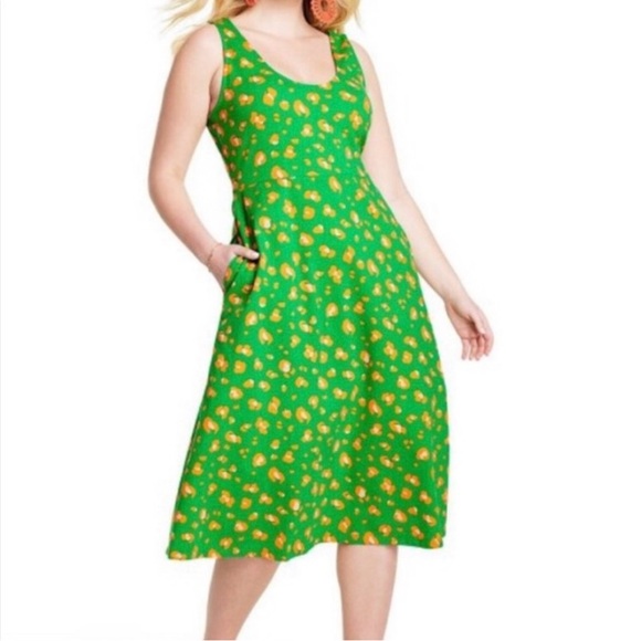 Tabitha Brown Dresses & Skirts - Tabitha Brown for Target Green Sundress Sleeveless Scoop Neck Midi
